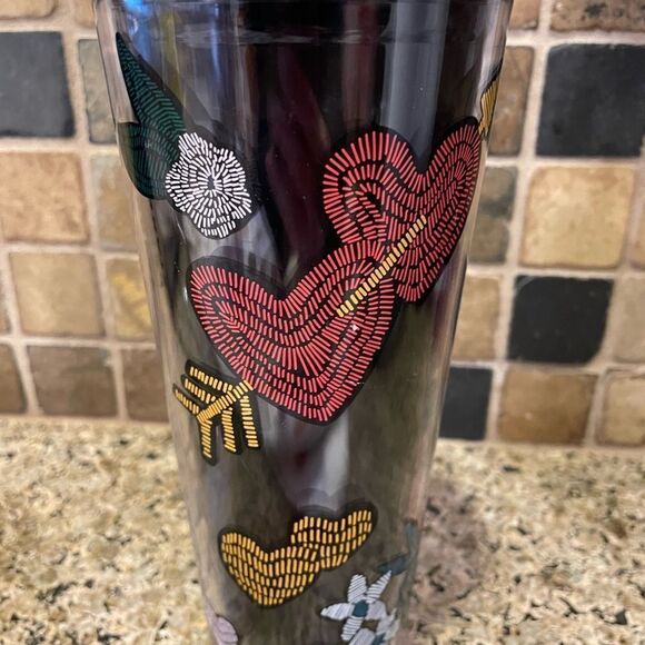 Starbucks LOVE Valentines Rare Tattoo Stitch 24 Ounce Tumbler EUC - Picture 16 of 16